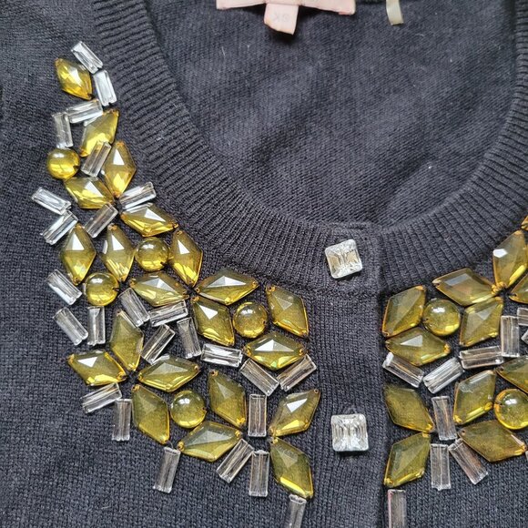 REBECCA TAYLOR WOMENS CARDIGAN WITH RHINESTONES SIZE XS - Picture 3 of 9